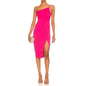 Lovers & Friends Lazo One Shoulder Midi Dress XS